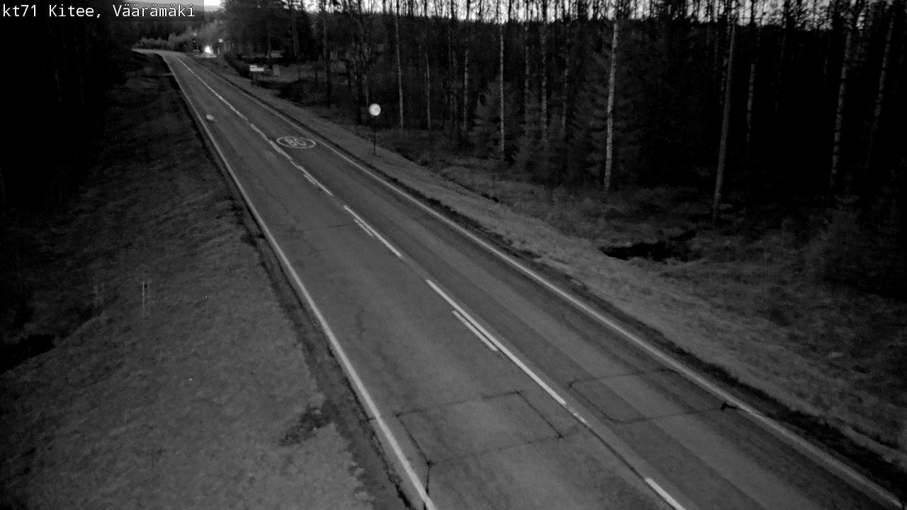 Weather Camera Image Väg 71 Väärämäki, Kitee, Pohjois-Karjala