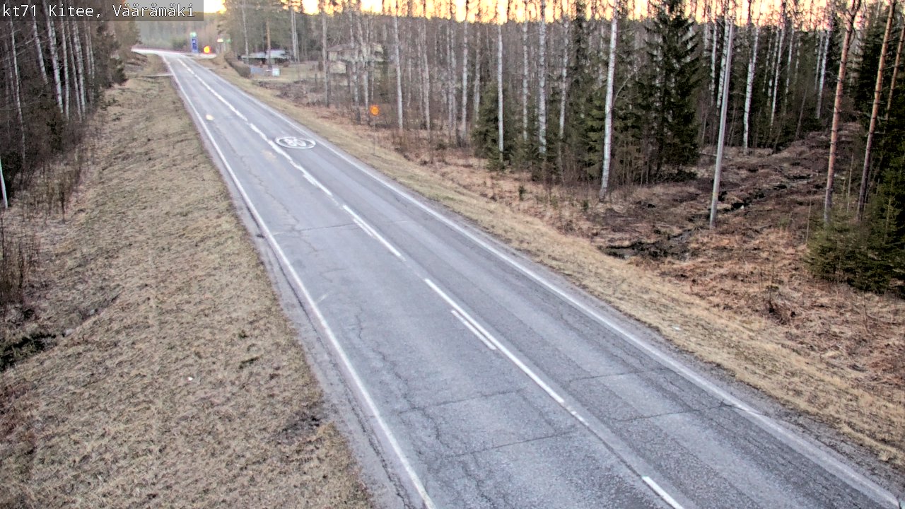 Kelikamerat Kuva Tie 71 Kitee, Väärämäki, Kitee, Pohjois-Karjala