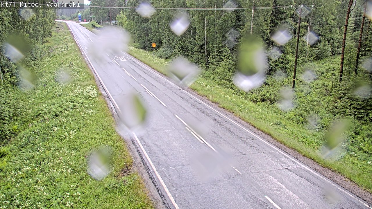 Weather Camera Image Väg 71 Väärämäki, Kitee, Pohjois-Karjala