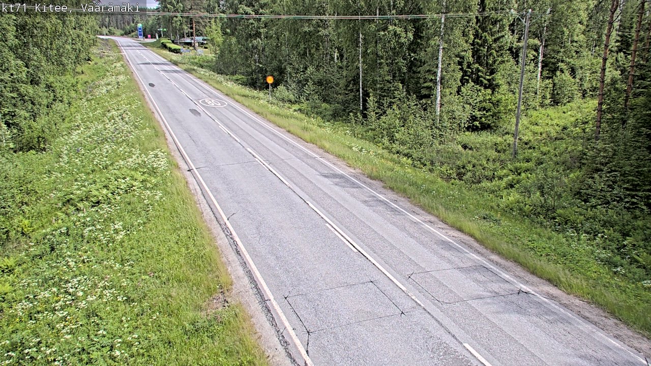 Kelikamerat Kuva Tie 71 Kitee, Väärämäki, Kitee, Pohjois-Karjala