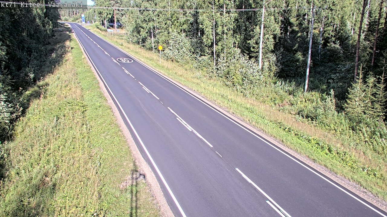 Kelikamerat Kuva Tie 71 Kitee, Väärämäki, Kitee, Pohjois-Karjala