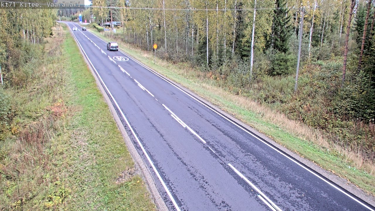 Weather Camera Image Väg 71 Väärämäki, Kitee, Pohjois-Karjala