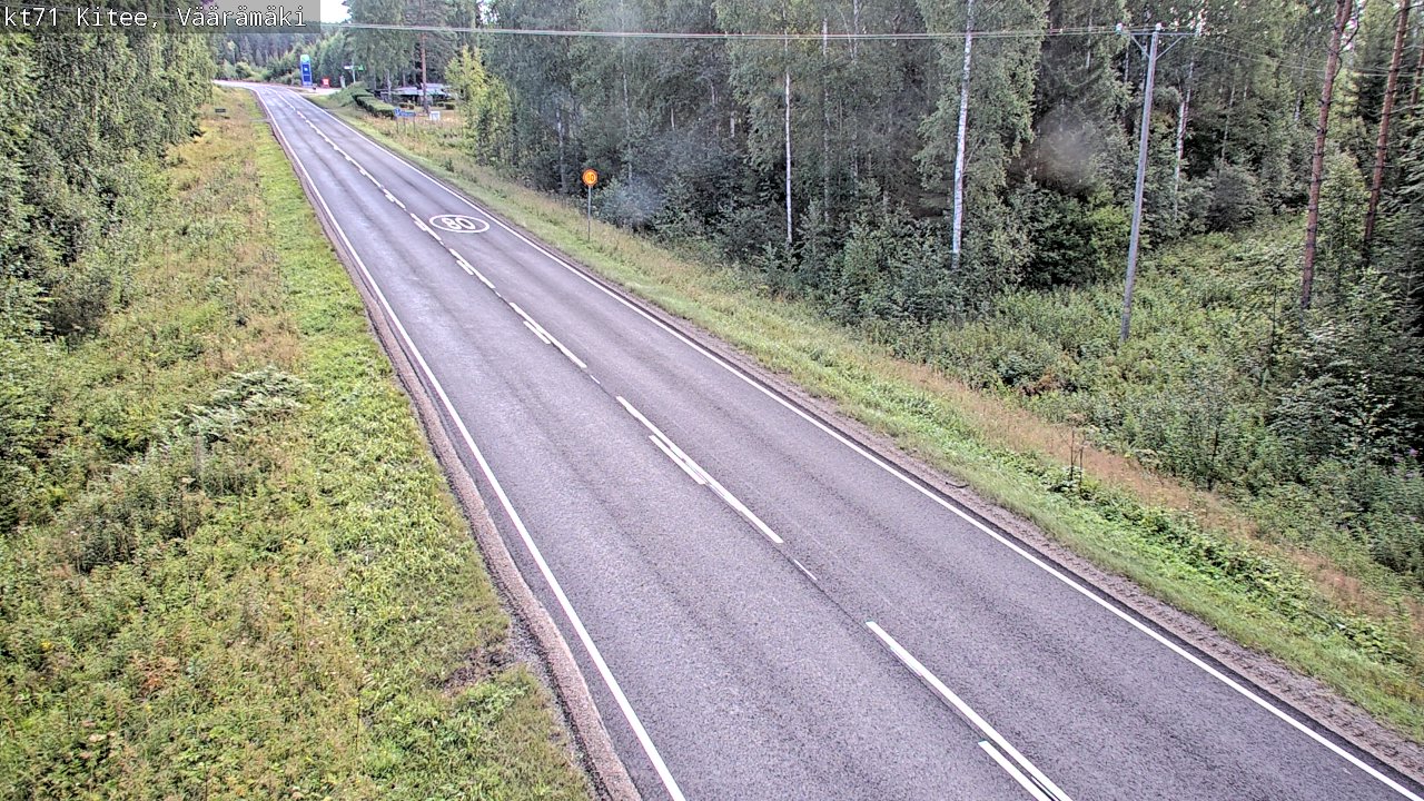 Weather Camera Image Road 71 Väärämäki, Kitee, Pohjois-Karjala
