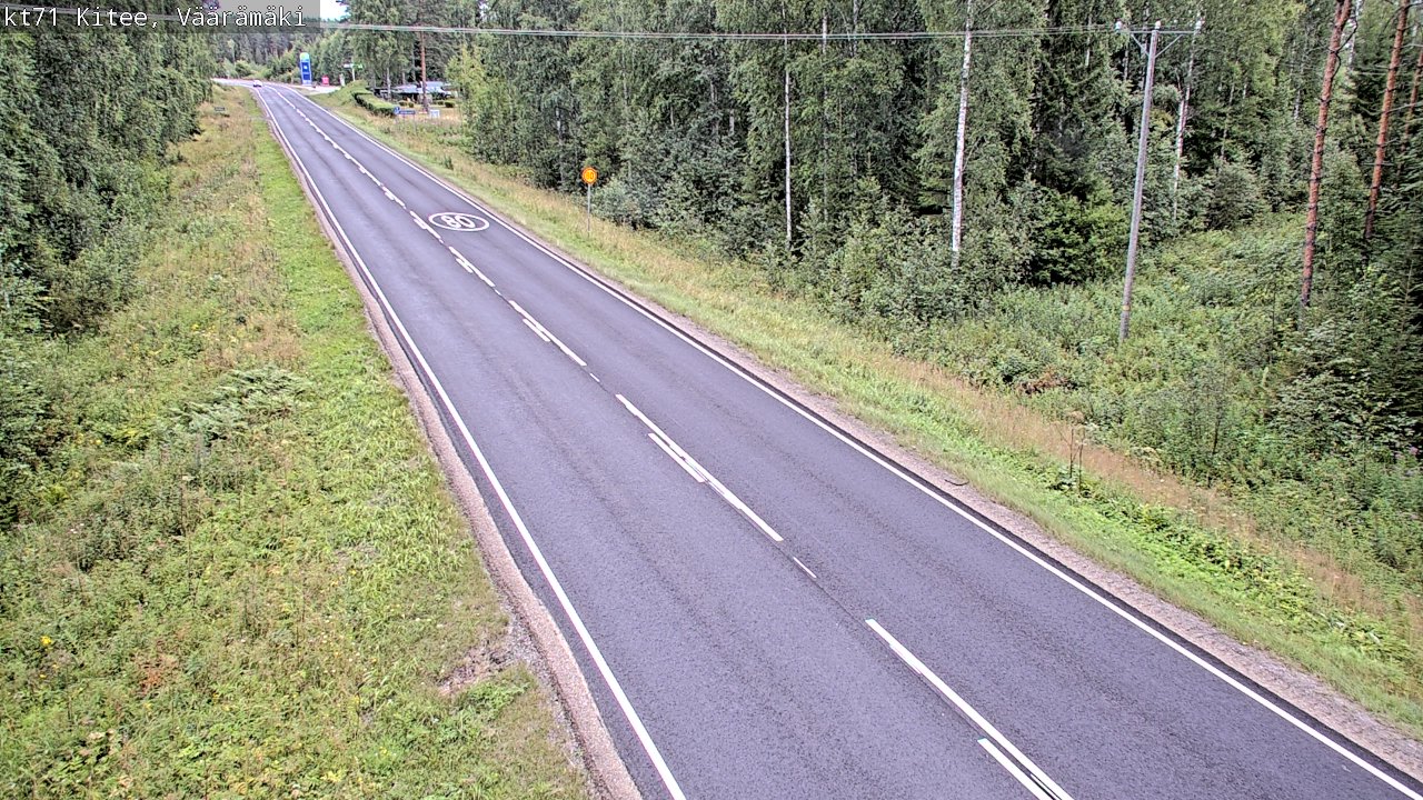 Weather Camera Image Road 71 Väärämäki, Kitee, Pohjois-Karjala