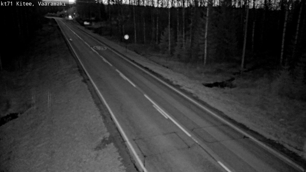Weather Camera Image Väg 71 Väärämäki, Kitee, Pohjois-Karjala