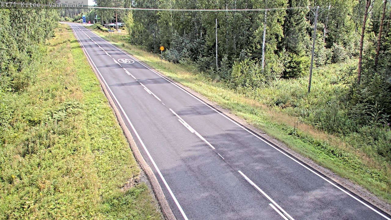 Kelikamerat Kuva Tie 71 Kitee, Väärämäki, Kitee, Pohjois-Karjala