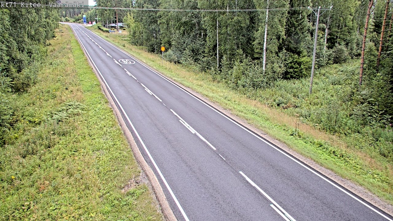 Weather Camera Image Road 71 Väärämäki, Kitee, Pohjois-Karjala