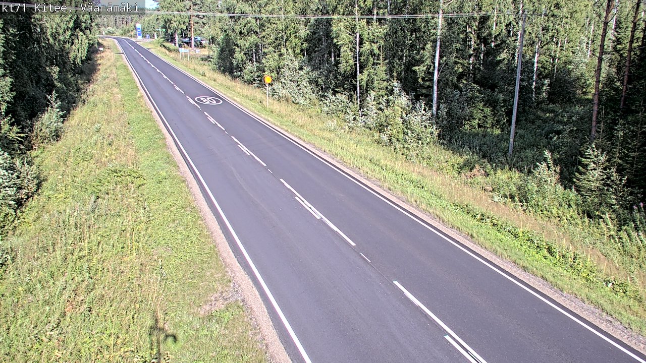 Kelikamerat Kuva Tie 71 Kitee, Väärämäki, Kitee, Pohjois-Karjala