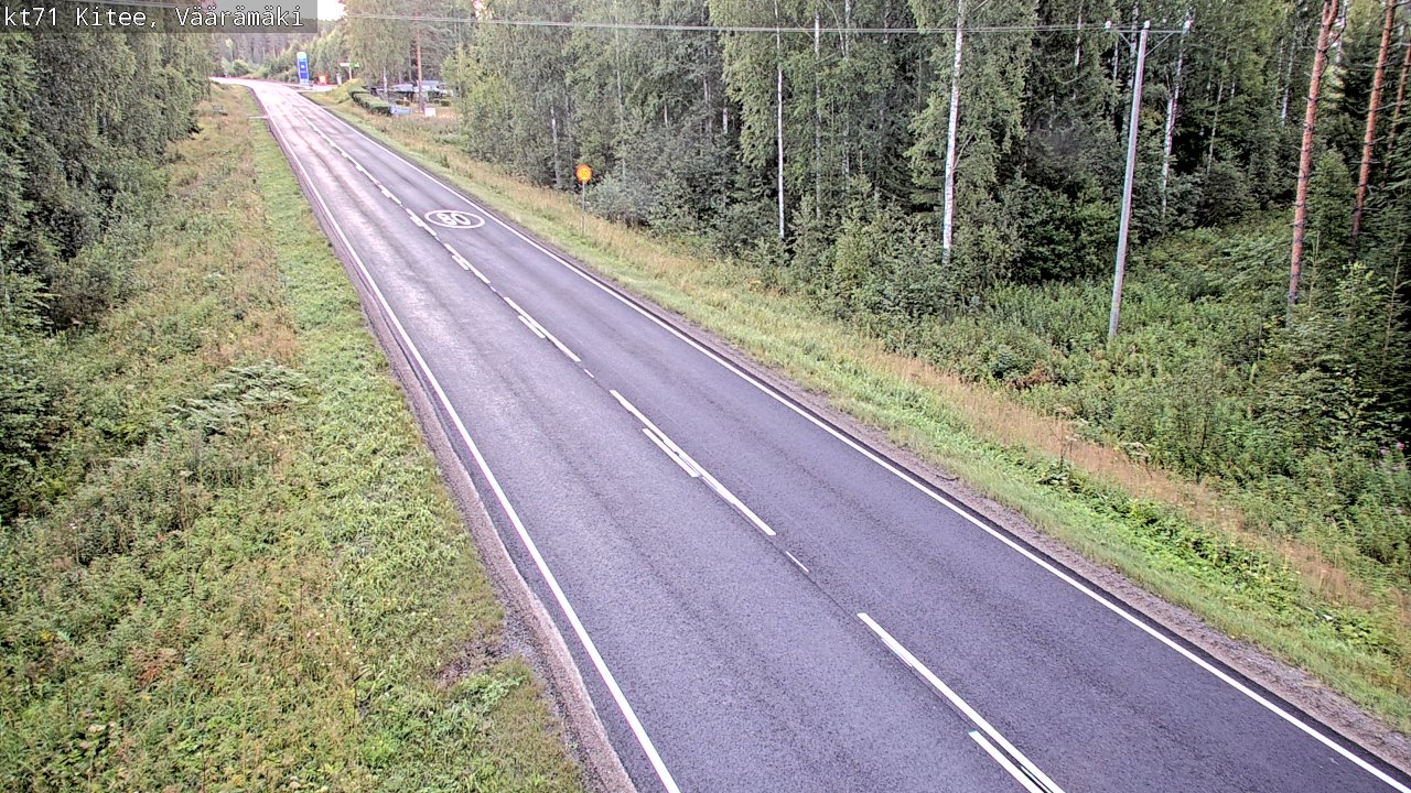 Kelikamerat Kuva Tie 71 Kitee, Väärämäki, Kitee, Pohjois-Karjala