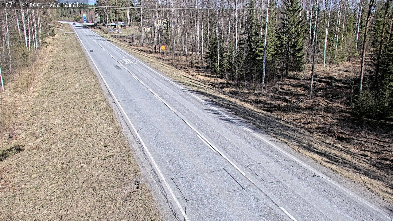 Kelikamerat Kuva Tie 71 Kitee, Väärämäki, Kitee, Pohjois-Karjala