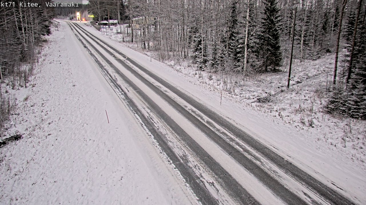 Weather Camera Image Väg 71 Väärämäki, Kitee, Pohjois-Karjala