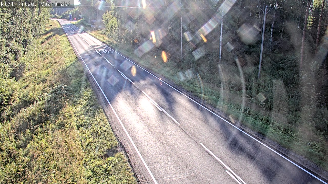Weather Camera Image Road 71 Väärämäki, Kitee, Pohjois-Karjala
