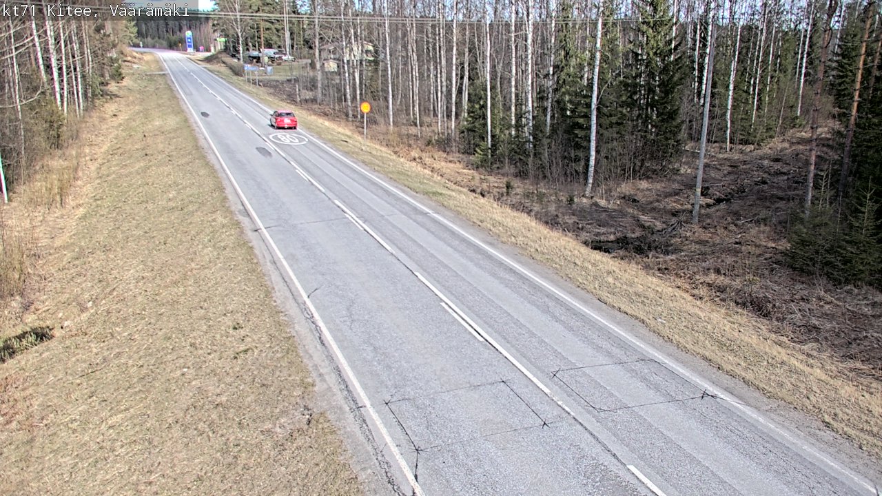 Kelikamerat Kuva Tie 71 Kitee, Väärämäki, Kitee, Pohjois-Karjala