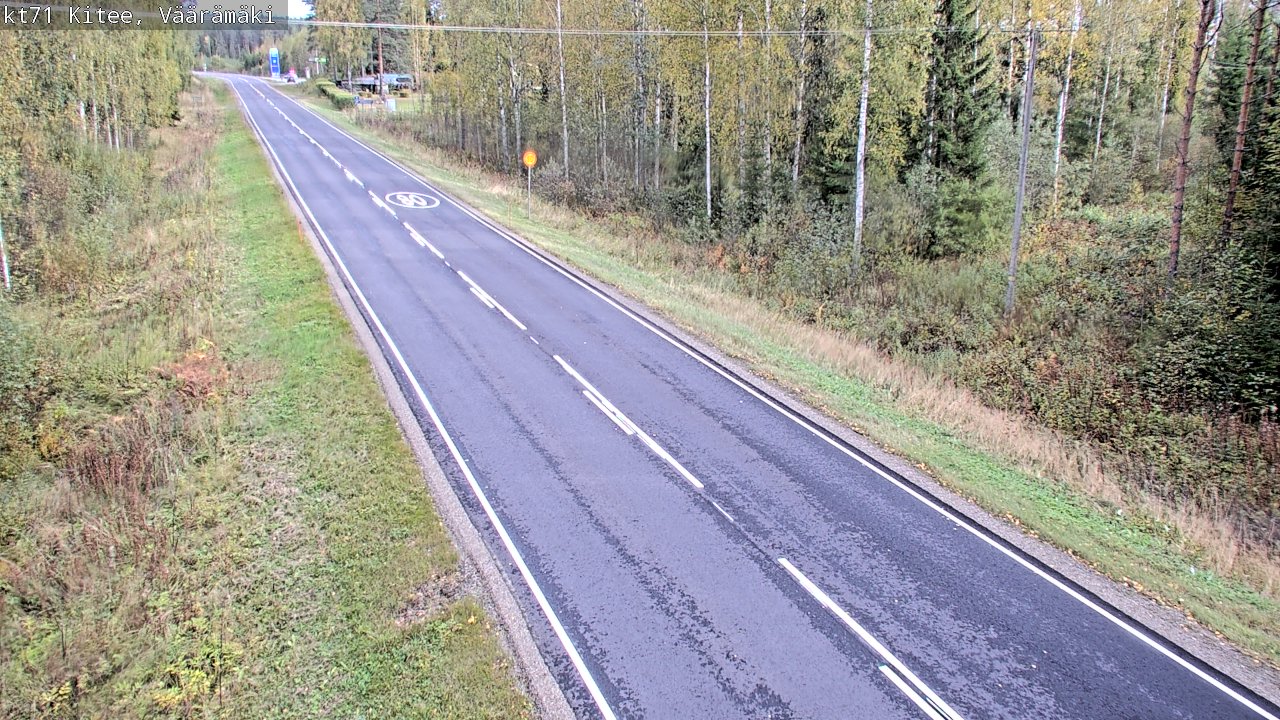 Weather Camera Image Väg 71 Väärämäki, Kitee, Pohjois-Karjala