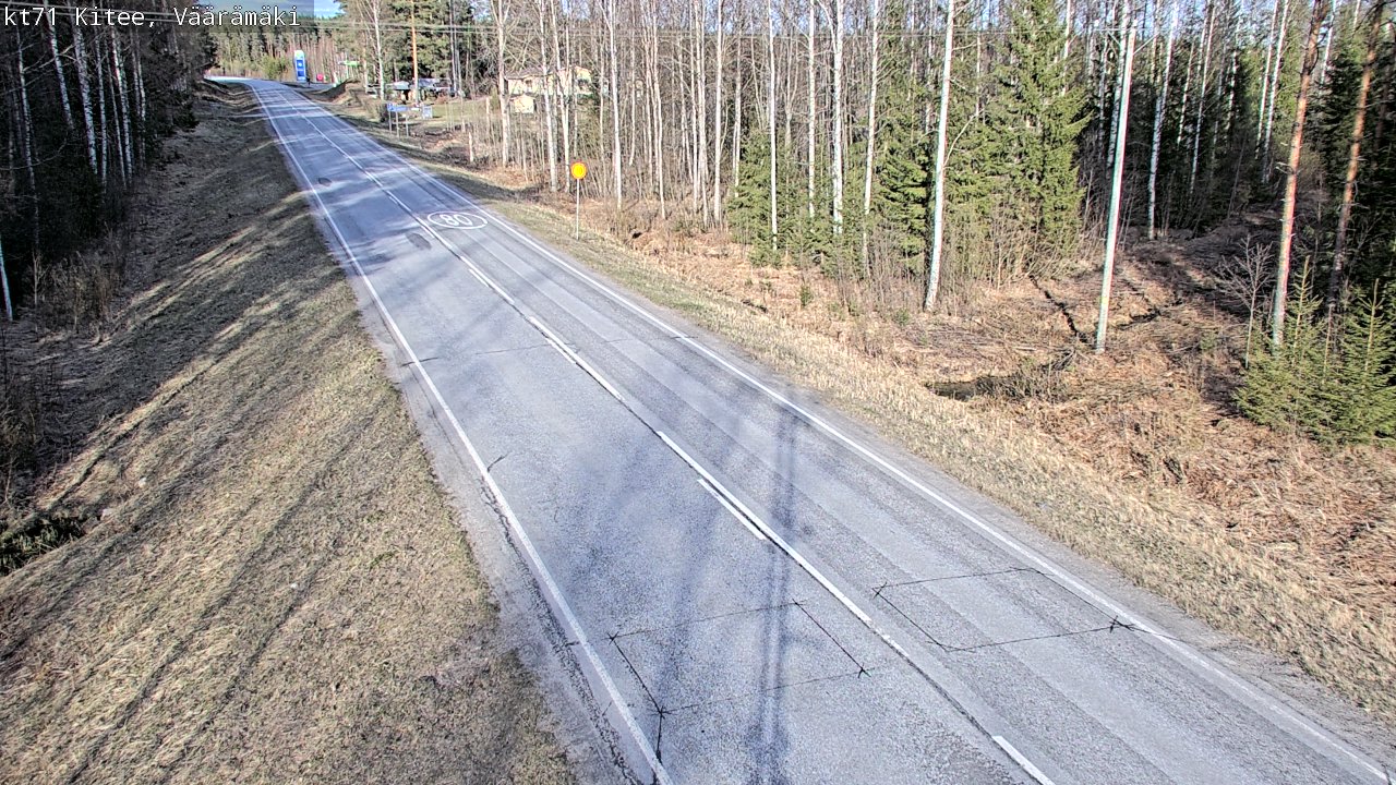 Kelikamerat Kuva Tie 71 Kitee, Väärämäki, Kitee, Pohjois-Karjala