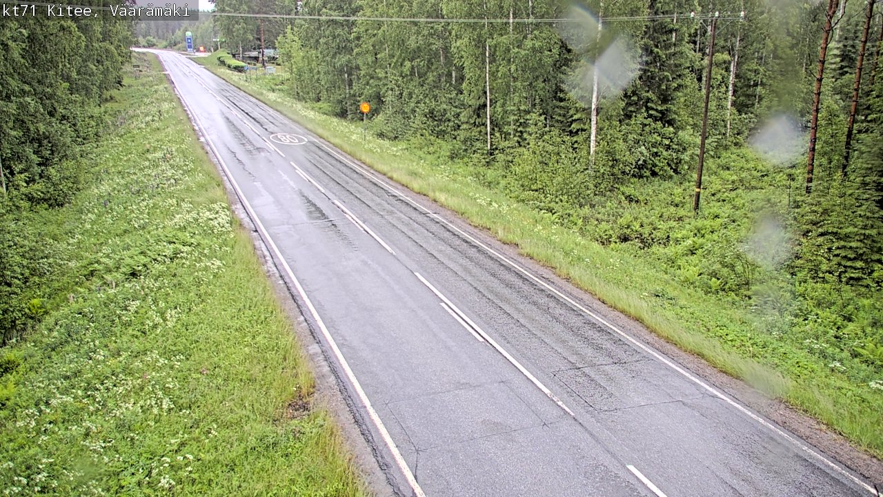 Kelikamerat Kuva Tie 71 Kitee, Väärämäki, Kitee, Pohjois-Karjala