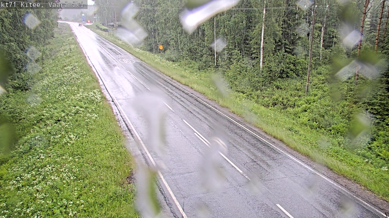 Kelikamerat Kuva Tie 71 Kitee, Väärämäki, Kitee, Pohjois-Karjala