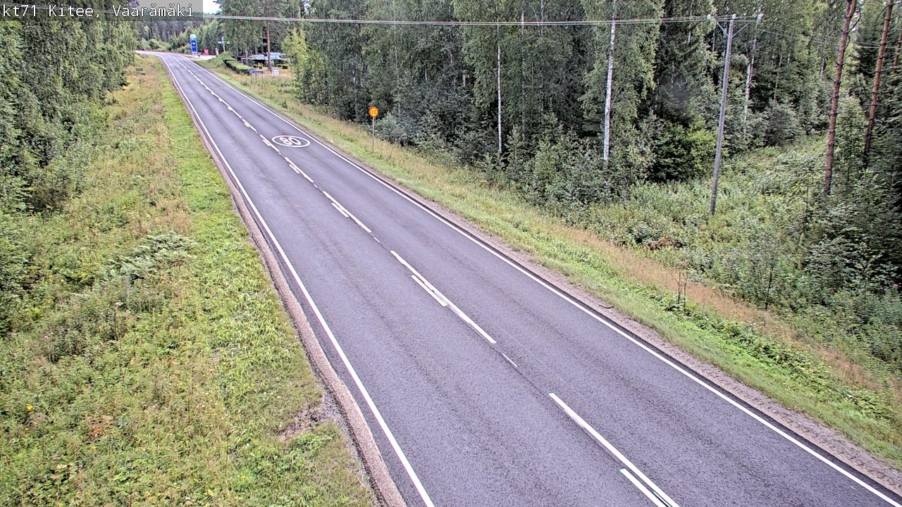 Weather Camera Image Road 71 Väärämäki, Kitee, Pohjois-Karjala