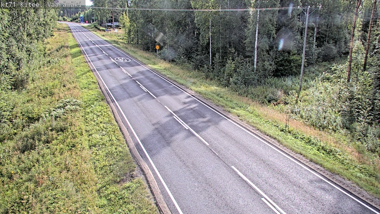 Weather Camera Image Road 71 Väärämäki, Kitee, Pohjois-Karjala