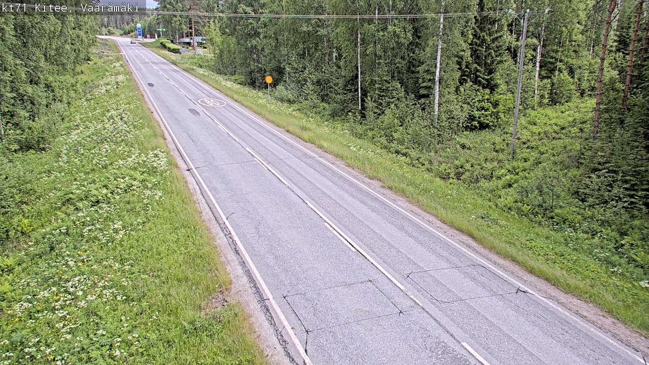 Kelikamerat Kuva Tie 71 Kitee, Väärämäki, Kitee, Pohjois-Karjala