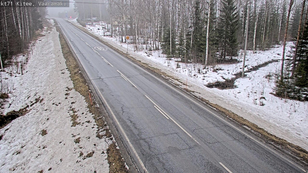 Weather Camera Image Road 71 Väärämäki, Kitee, Pohjois-Karjala