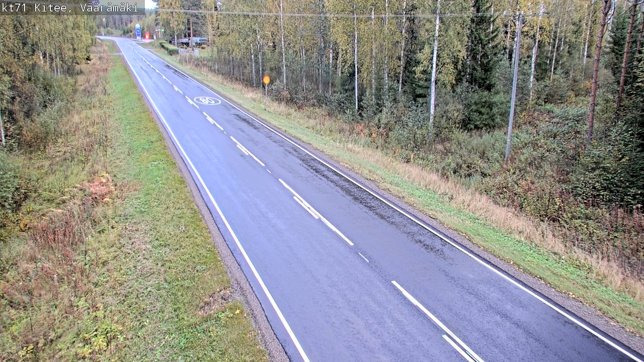 Kelikamerat Kuva Tie 71 Kitee, Väärämäki, Kitee, Pohjois-Karjala