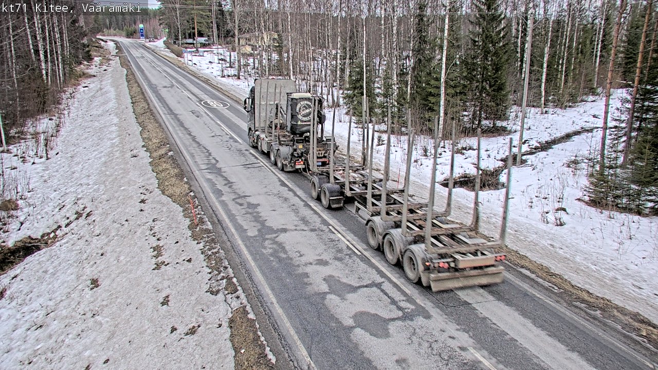 Kelikamerat Kuva Tie 71 Kitee, Väärämäki, Kitee, Pohjois-Karjala