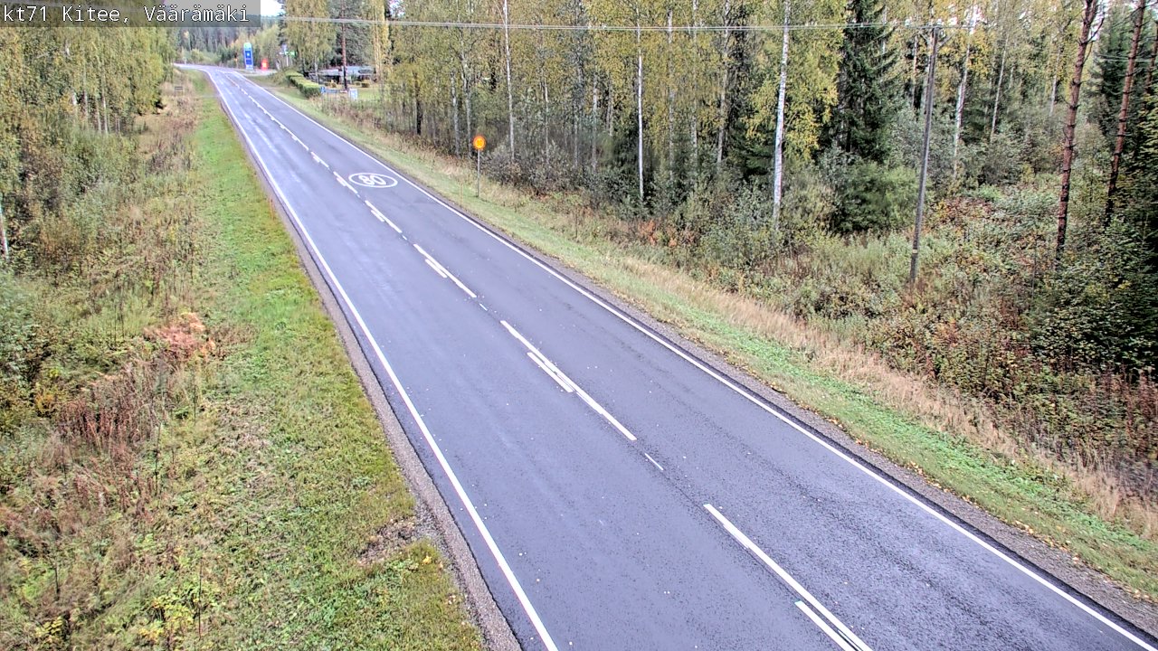 Weather Camera Image Väg 71 Väärämäki, Kitee, Pohjois-Karjala