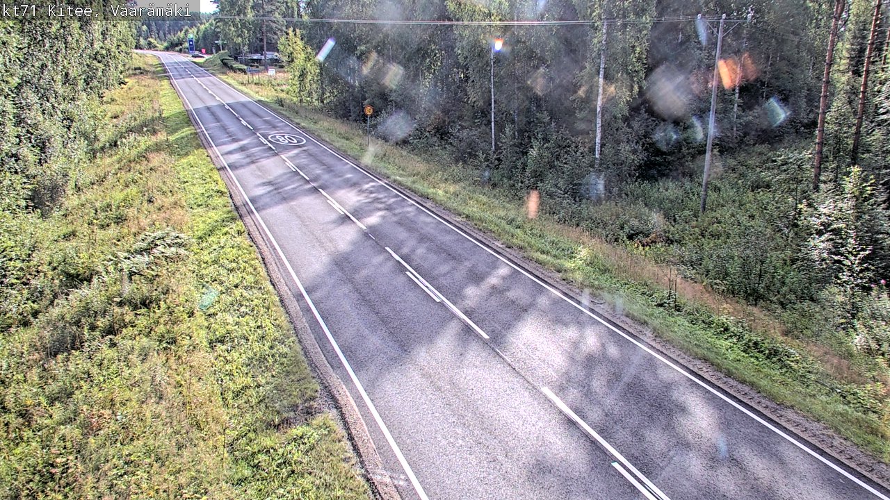 Weather Camera Image Road 71 Väärämäki, Kitee, Pohjois-Karjala