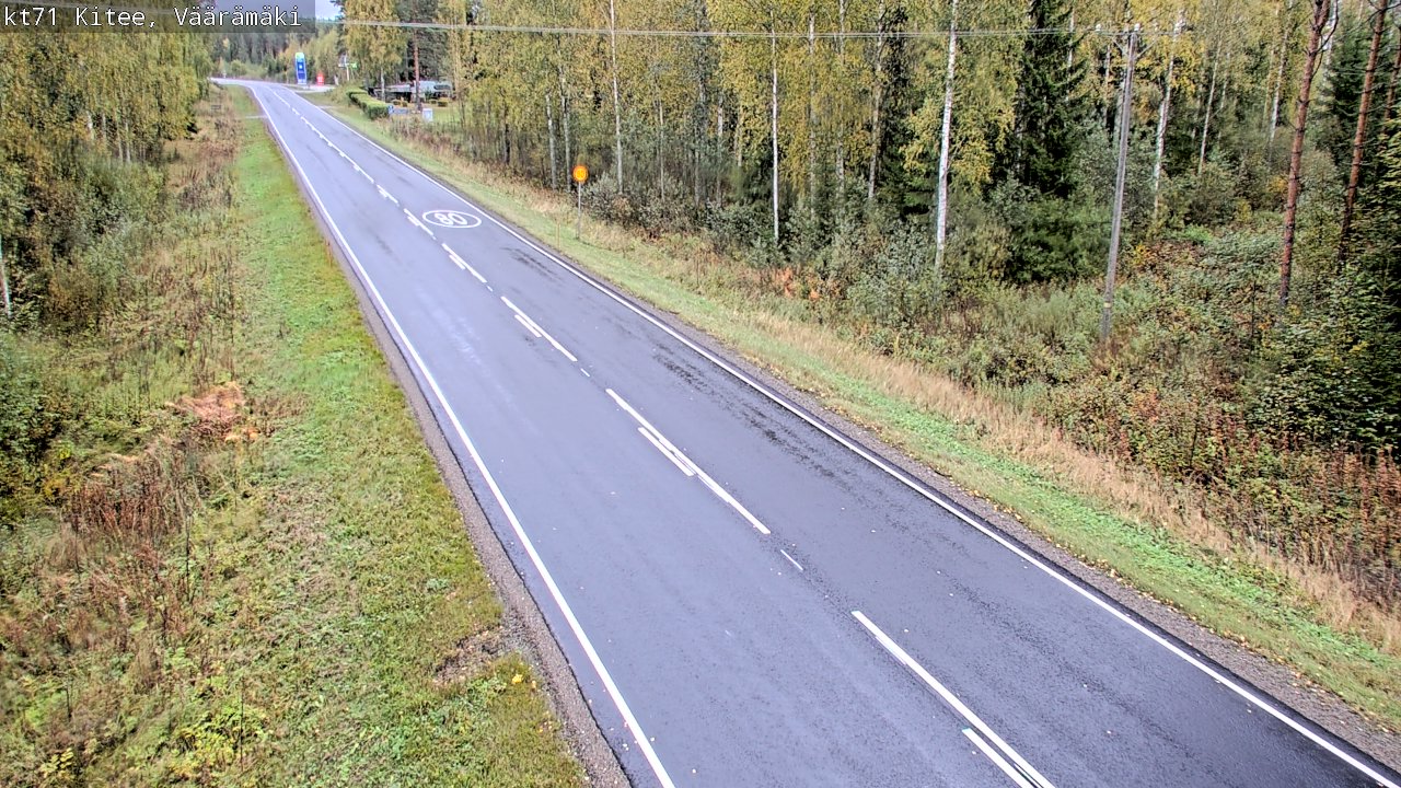 Kelikamerat Kuva Tie 71 Kitee, Väärämäki, Kitee, Pohjois-Karjala