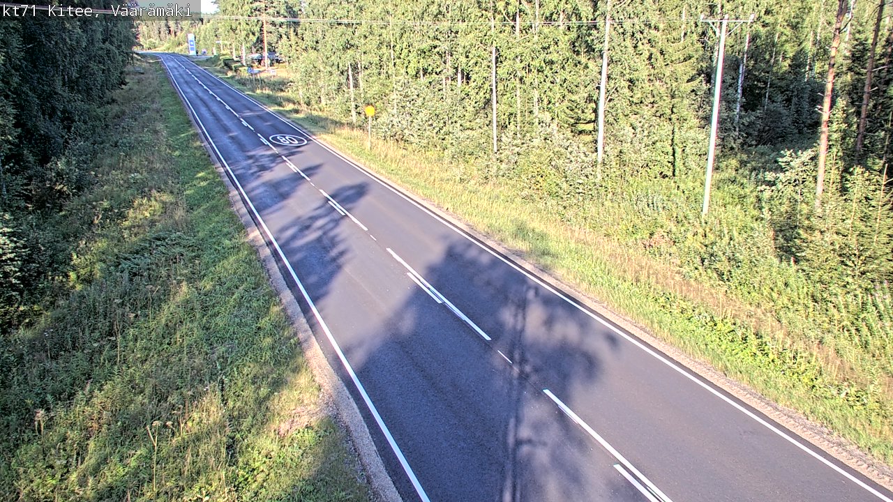 Kelikamerat Kuva Tie 71 Kitee, Väärämäki, Kitee, Pohjois-Karjala