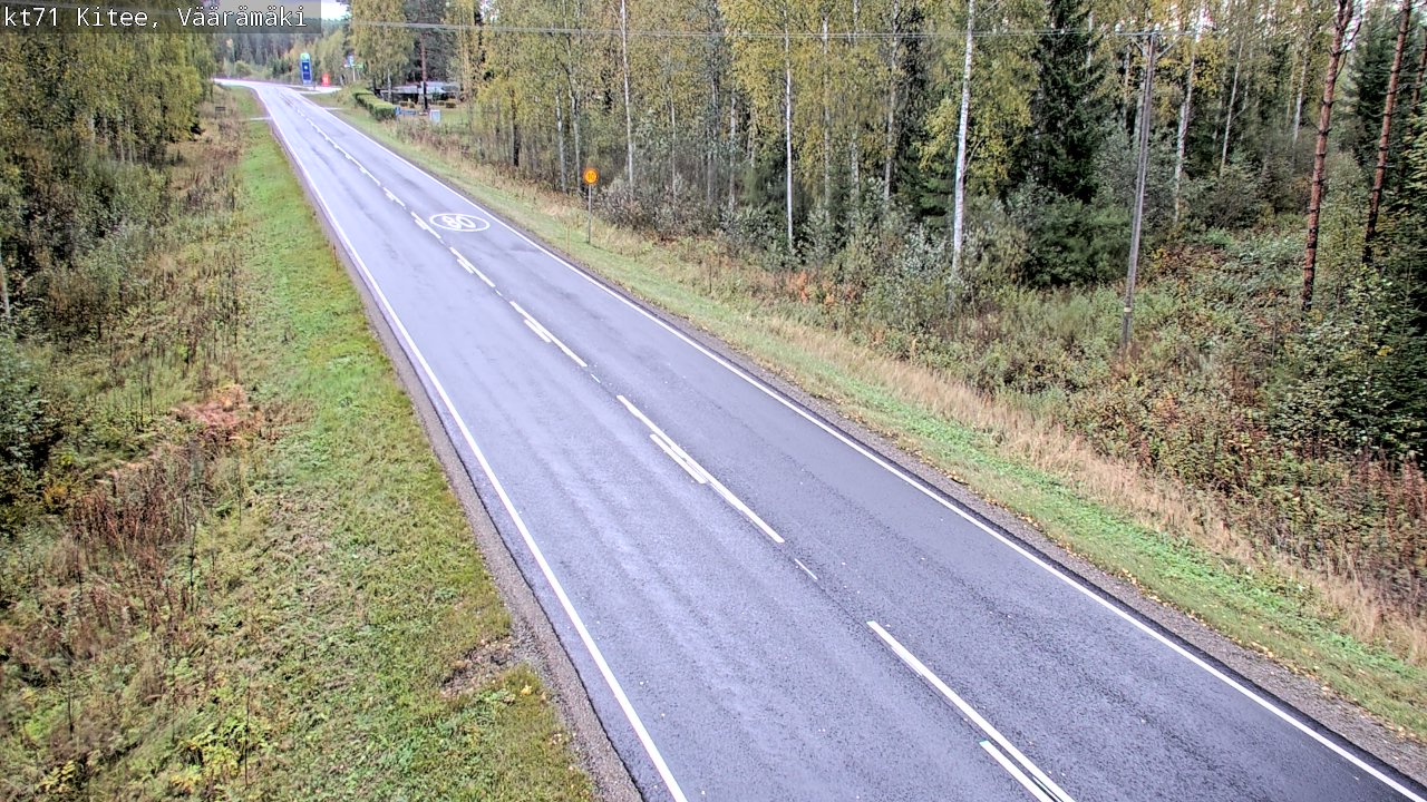 Weather Camera Image Väg 71 Väärämäki, Kitee, Pohjois-Karjala