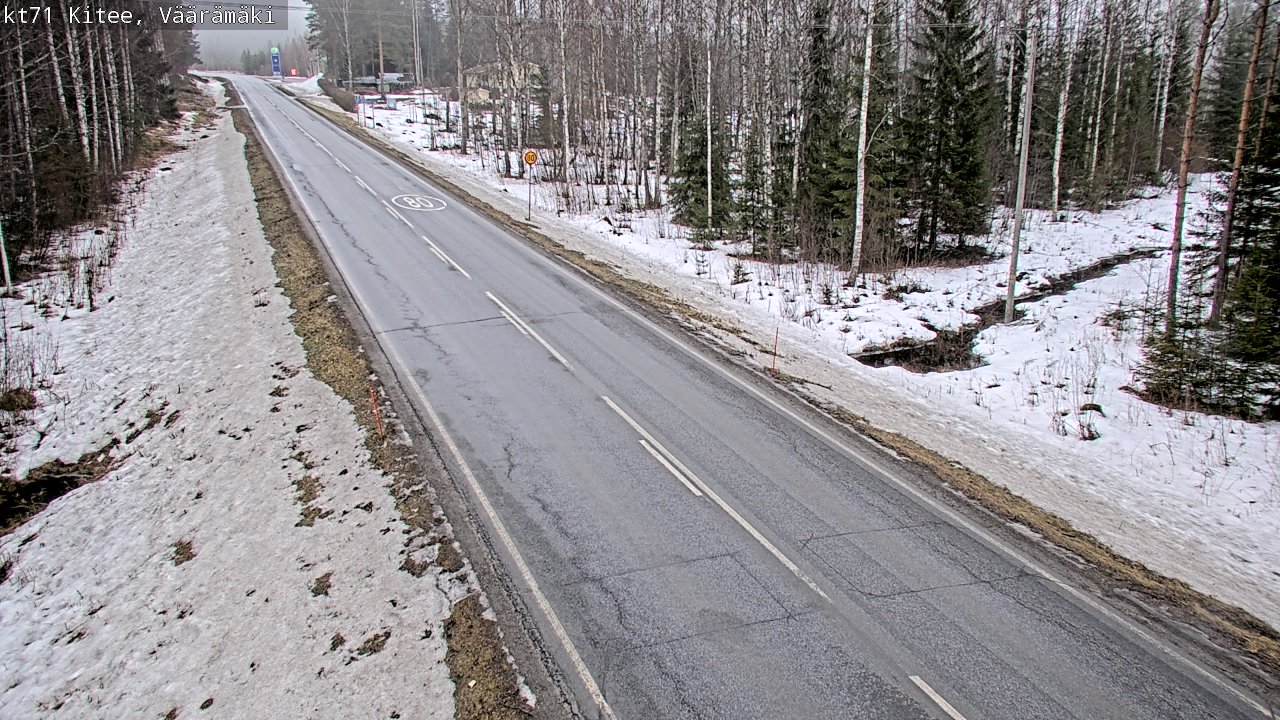 Kelikamerat Kuva Tie 71 Kitee, Väärämäki, Kitee, Pohjois-Karjala