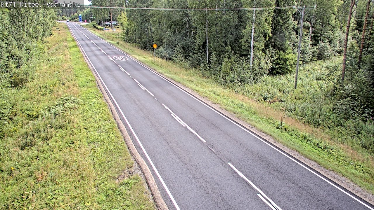 Weather Camera Image Road 71 Väärämäki, Kitee, Pohjois-Karjala