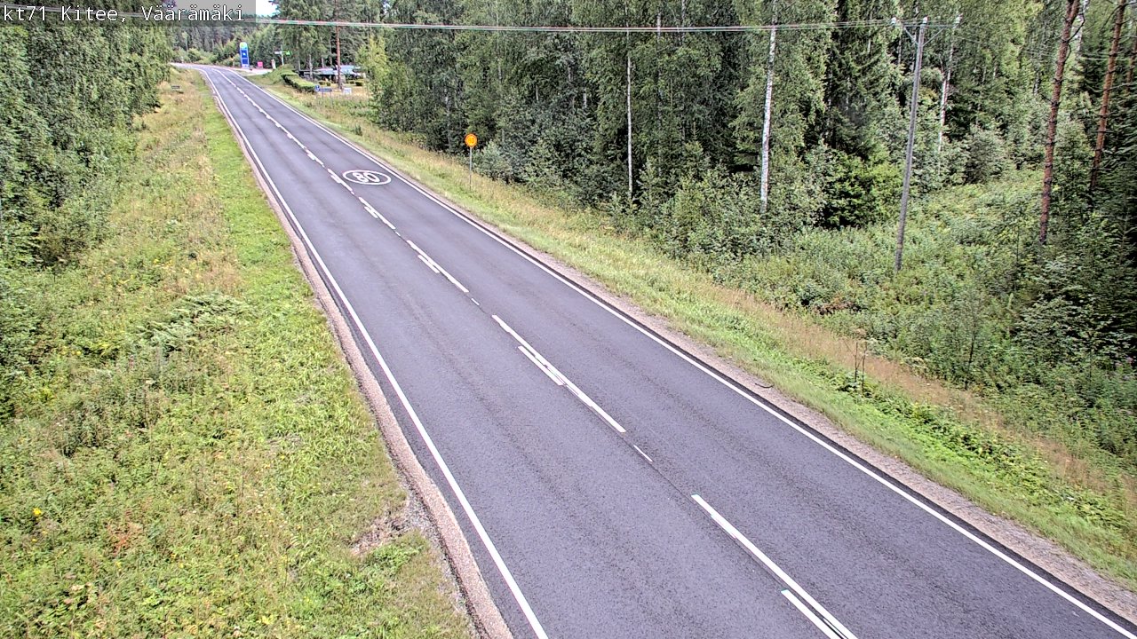 Weather Camera Image Road 71 Väärämäki, Kitee, Pohjois-Karjala