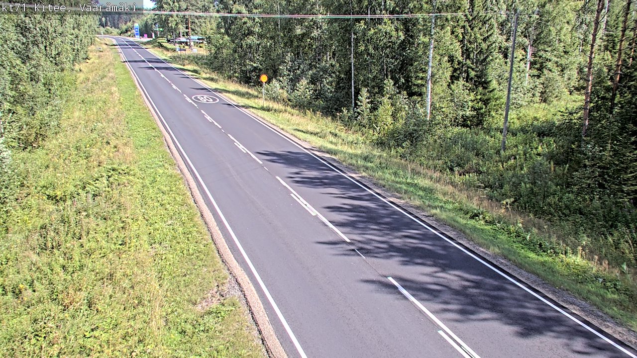 Kelikamerat Kuva Tie 71 Kitee, Väärämäki, Kitee, Pohjois-Karjala