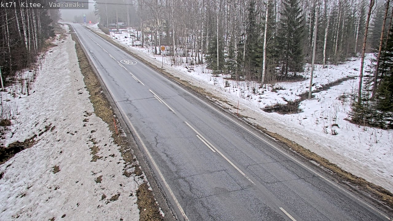 Weather Camera Image Road 71 Väärämäki, Kitee, Pohjois-Karjala