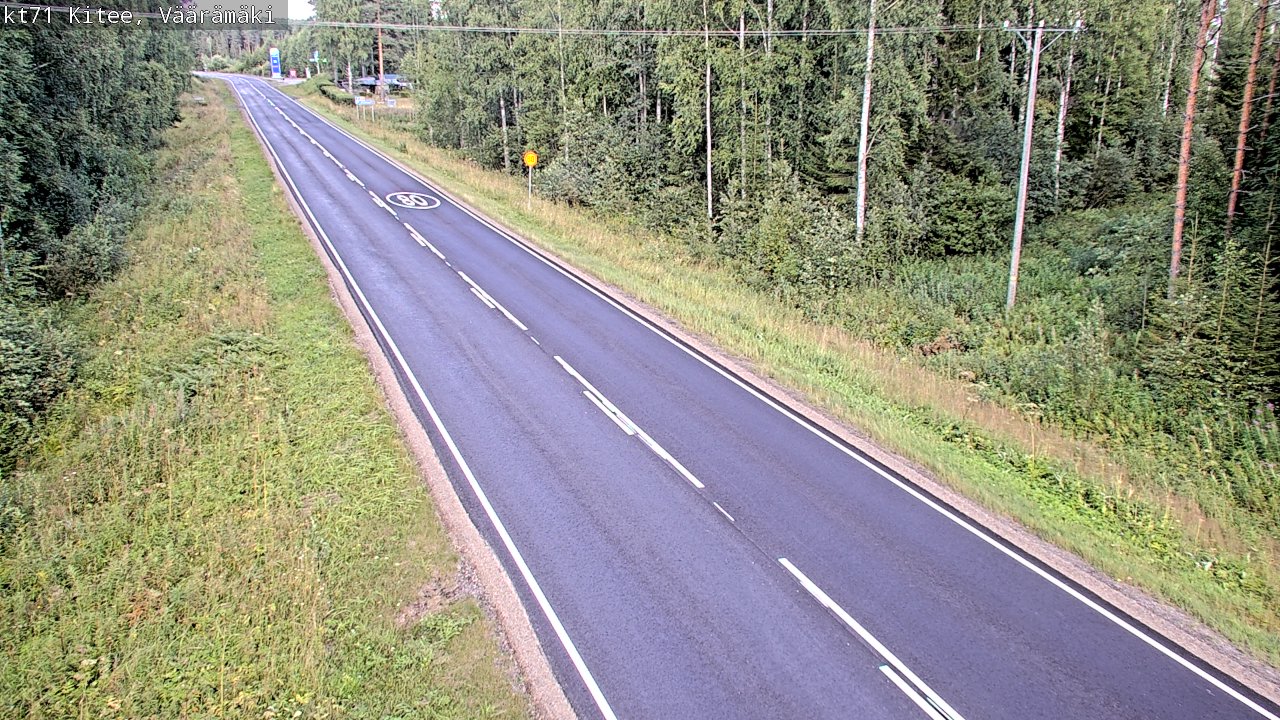 Kelikamerat Kuva Tie 71 Kitee, Väärämäki, Kitee, Pohjois-Karjala