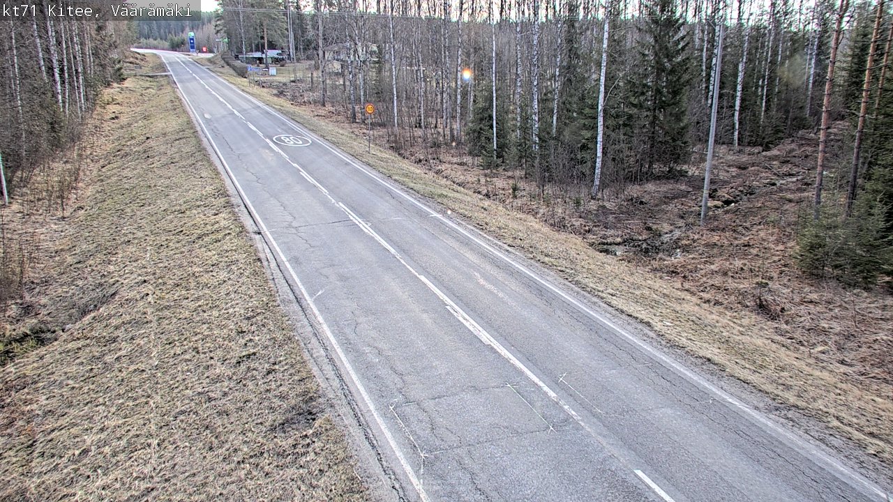 Kelikamerat Kuva Tie 71 Kitee, Väärämäki, Kitee, Pohjois-Karjala