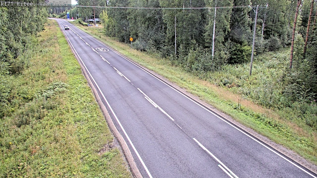 Weather Camera Image Road 71 Väärämäki, Kitee, Pohjois-Karjala