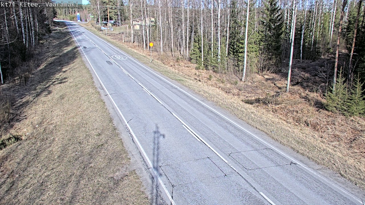 Kelikamerat Kuva Tie 71 Kitee, Väärämäki, Kitee, Pohjois-Karjala