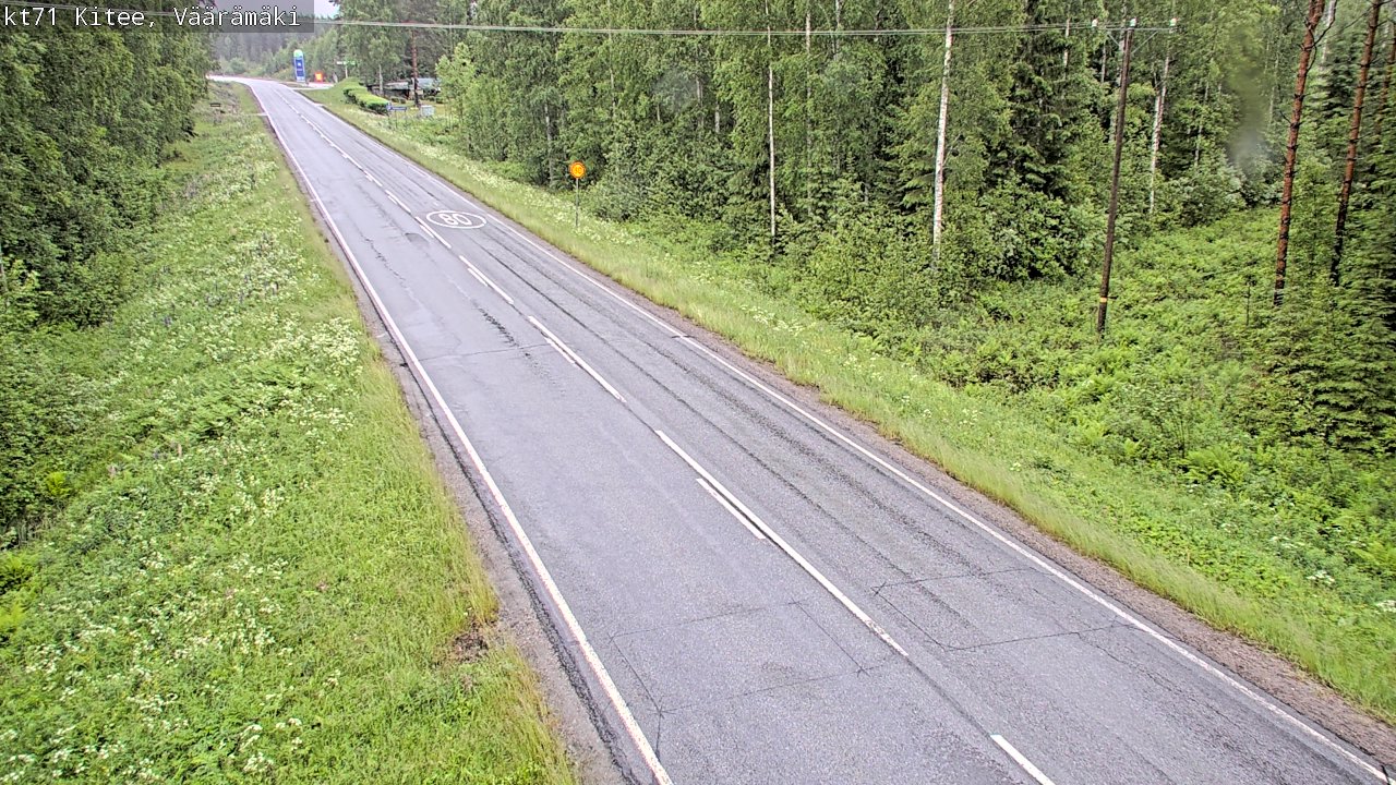 Kelikamerat Kuva Tie 71 Kitee, Väärämäki, Kitee, Pohjois-Karjala