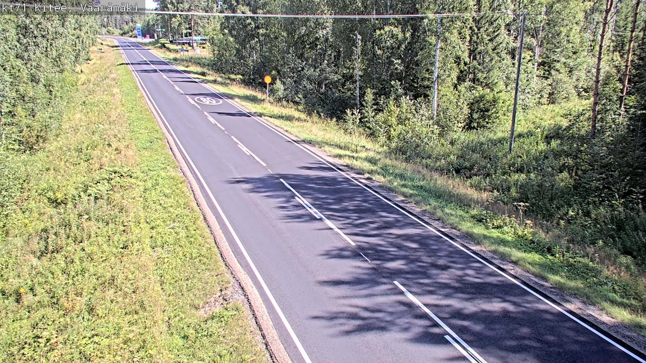 Kelikamerat Kuva Tie 71 Kitee, Väärämäki, Kitee, Pohjois-Karjala