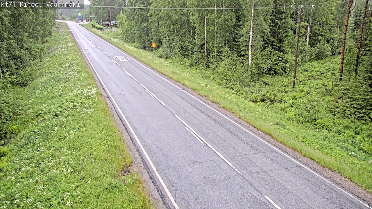 Kelikamerat Kuva Tie 71 Kitee, Väärämäki, Kitee, Pohjois-Karjala