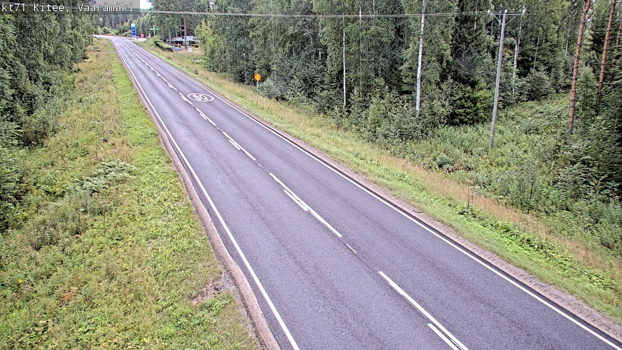 Weather Camera Image Road 71 Väärämäki, Kitee, Pohjois-Karjala