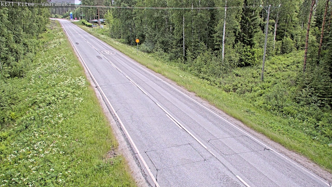 Kelikamerat Kuva Tie 71 Kitee, Väärämäki, Kitee, Pohjois-Karjala