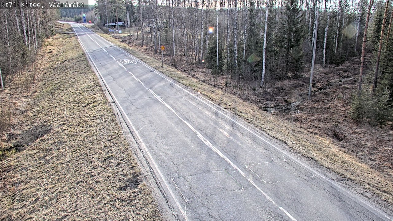 Kelikamerat Kuva Tie 71 Kitee, Väärämäki, Kitee, Pohjois-Karjala