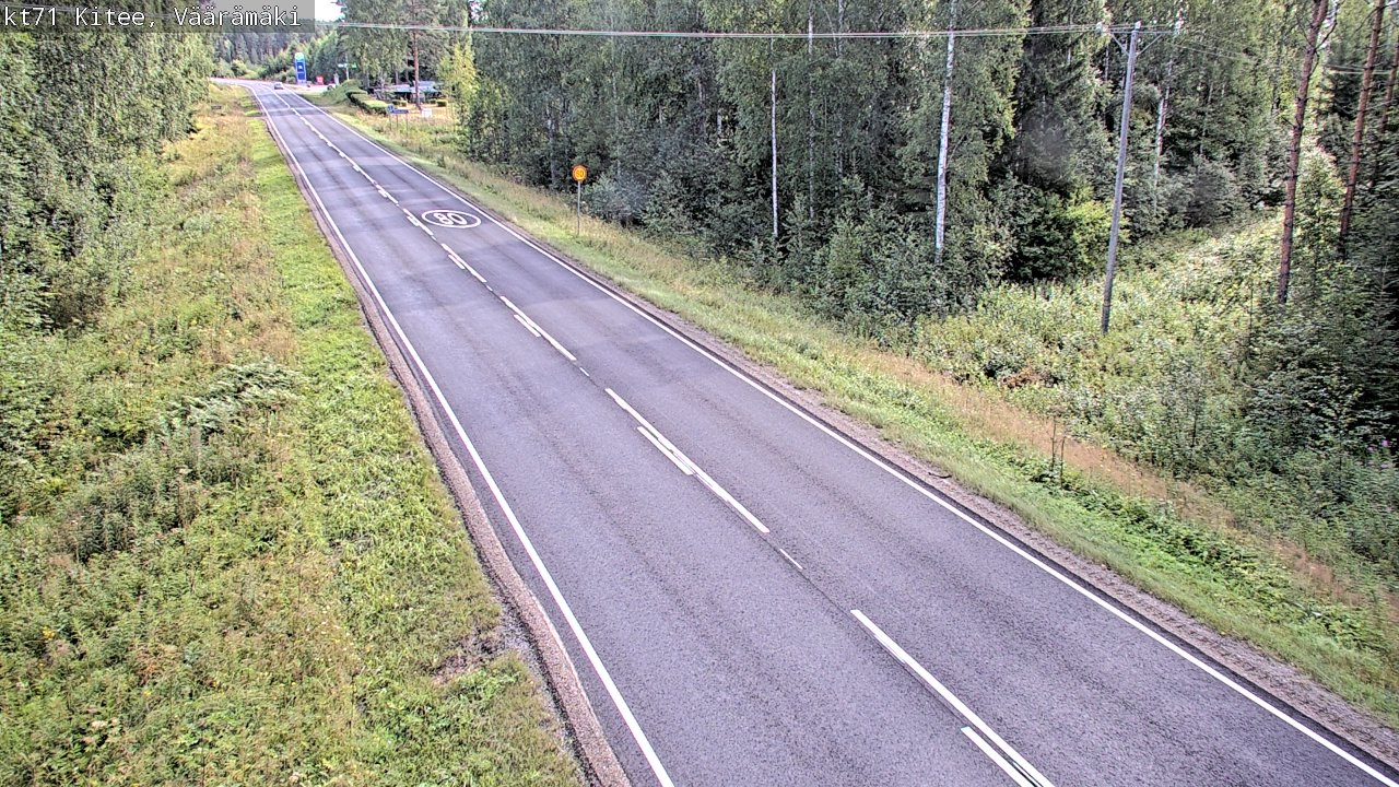 Kelikamerat Kuva Tie 71 Kitee, Väärämäki, Kitee, Pohjois-Karjala
