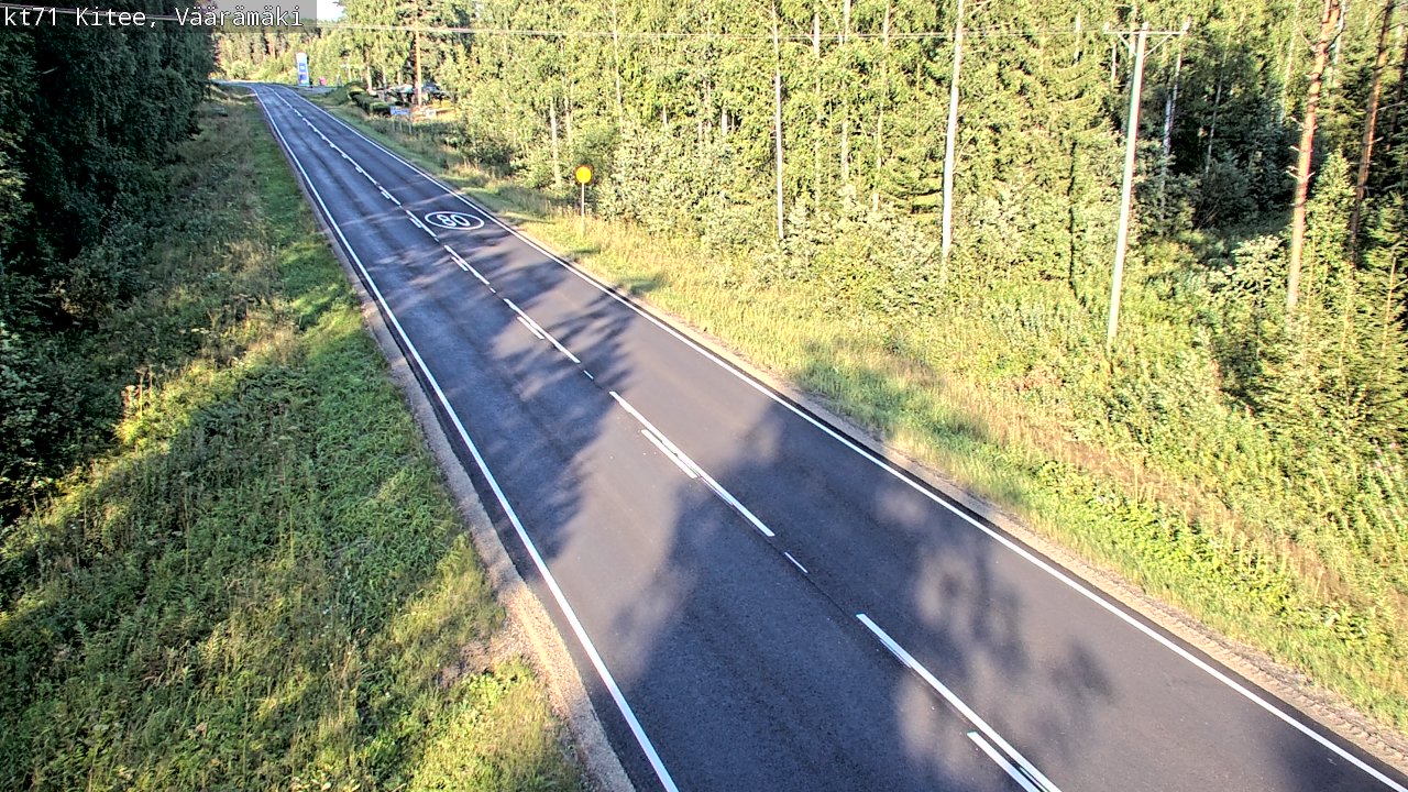 Kelikamerat Kuva Tie 71 Kitee, Väärämäki, Kitee, Pohjois-Karjala