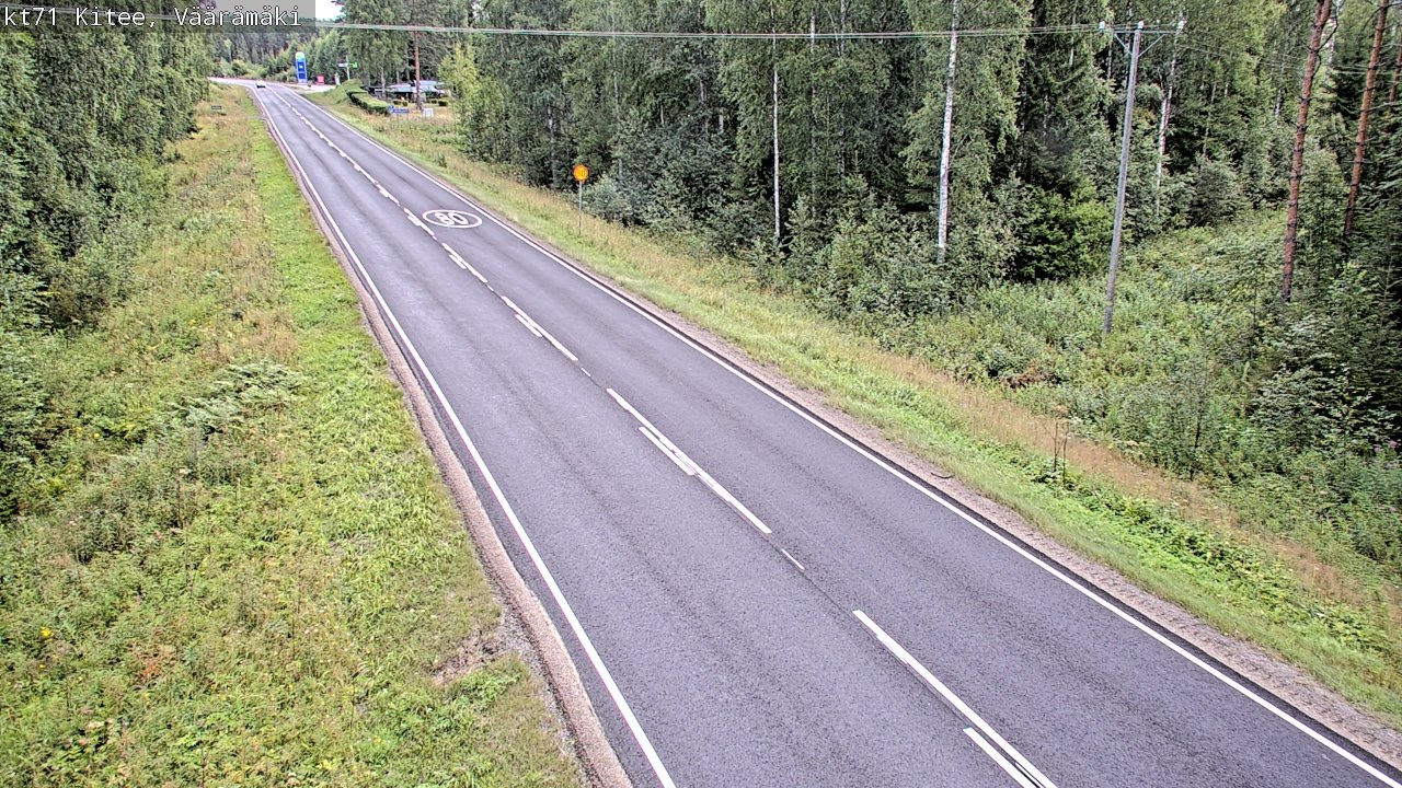 Weather Camera Image Road 71 Väärämäki, Kitee, Pohjois-Karjala